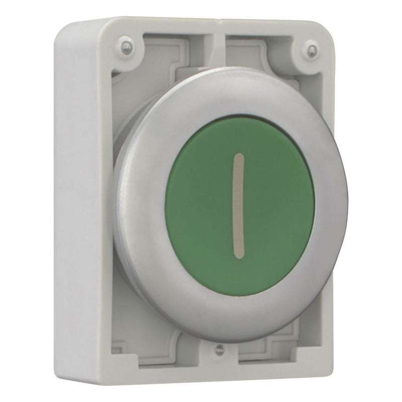 Eaton - Frontelement für Drucktaster Drucktaste RMQ-Titan M30C-FDR-G-X1 flach rastend grün