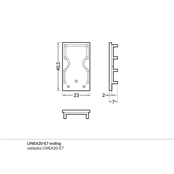 Brumberg Leuchten - Mechanisches Zubehör/Ersatzteile für Leuchten Endkappen-Set 53063260