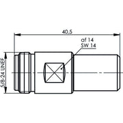 Telegärtner - Abschlusswiderstand N-Abschlusswiderstand (F) 100024166 50Ohm,1W,2Proz.,6GHz