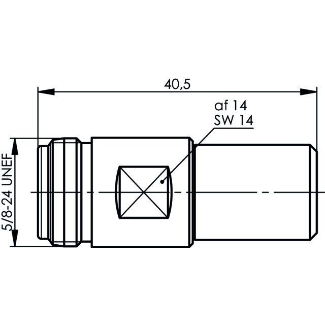 Telegärtner - Abschlusswiderstand N-Abschlusswiderstand (F) 100024166 50Ohm,1W,2Proz.,6GHz