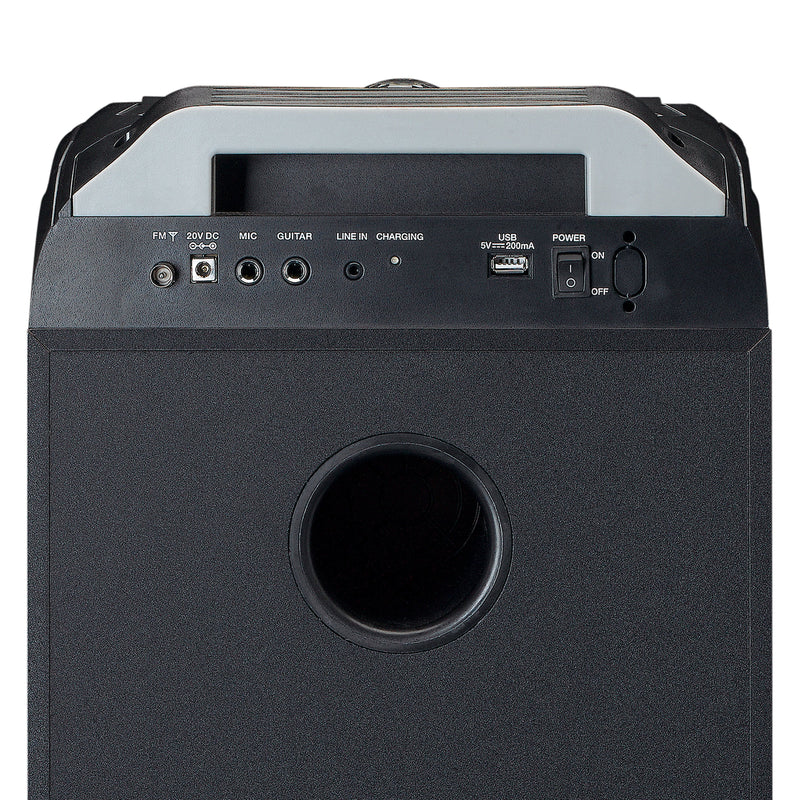LENCO - HiFi-Komplettsystem Soundanlage PA-260BK Black m.Partylight,Discok