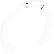 Stahl - Bezeichnungsschild für Befehlsgeräte Schild 8602/3 227492 30,8 0 I (45°)