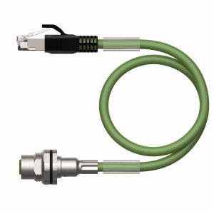 Turck - Rundsteckverbinder, feldkonfektionierbar (Industriesteckverbinder) Leitung für Industrial RJ45SFKSDD44167.5M Ethernet / PROFINET − 1 Stück
