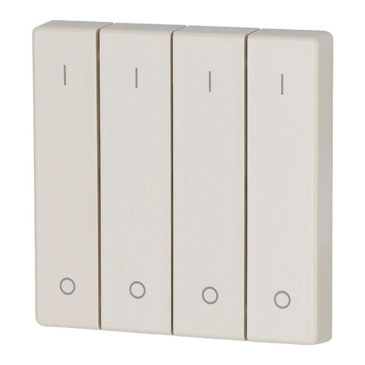 Eaton - Abdeckung/Bedienelement für Installationsschalterprogramme Wippe 4-fach CWIZ-04/12 I/0, creme − 1 Stück by Eaton
