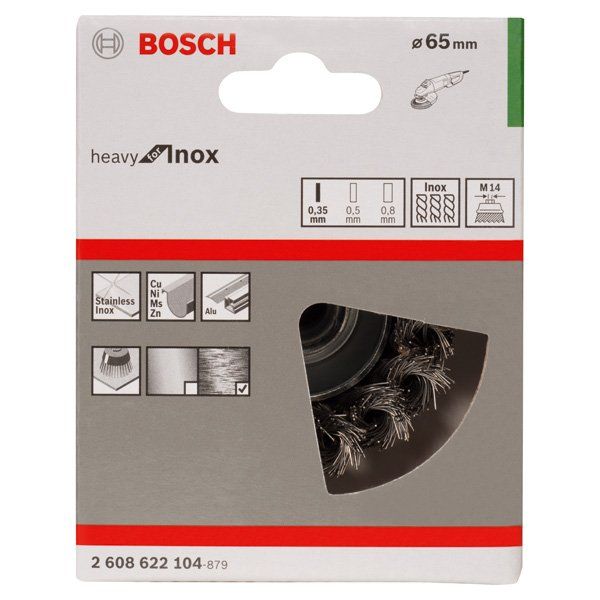 Bosch - Rotierende Drahtbürste PRO Stainless Steel heavy 2608622104 Topfbürste 65 x 0,35