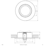 EVN Lichttechnik - Downlight/Strahler/Flutlicht NV Deckeneinbauleuchte 568014 IP20 GX5,3