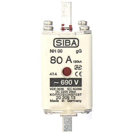 Siba - Messersicherung NH-Sicherungseinsatz 2020913.100 100A NH00 gG 690V − 3 Stück by Siba
