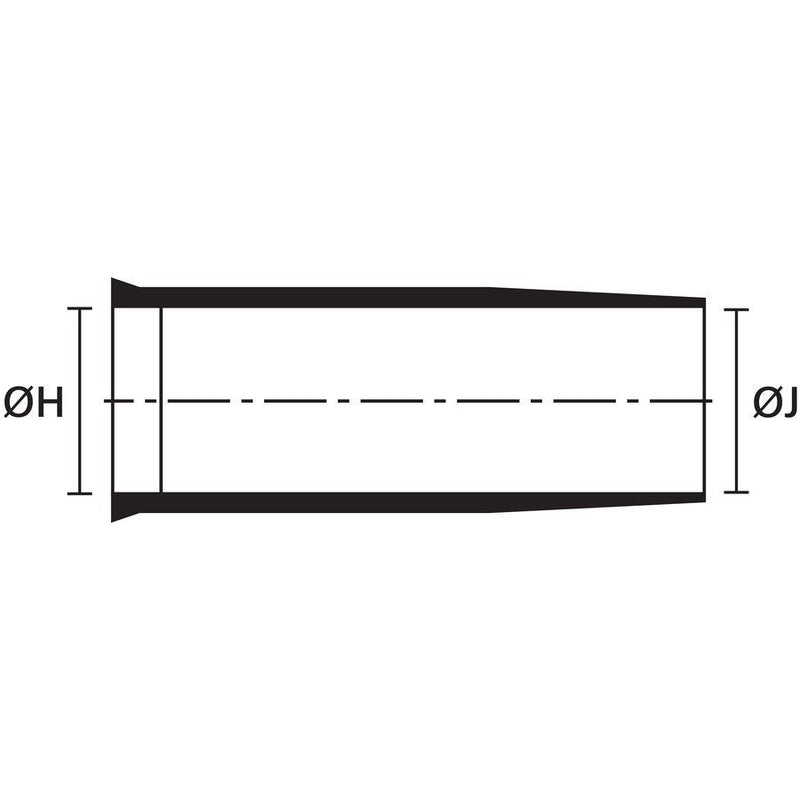 HellermannTyton - Aufteilkappe Formteil Helashrink 157-43-G-POX-BK
