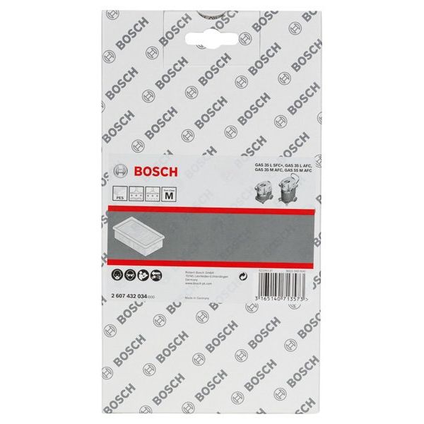 Bosch - Zubehör/Ersatzteile für Bodenpflege Polyester-Flachfaltenfilte 2607432034 r
