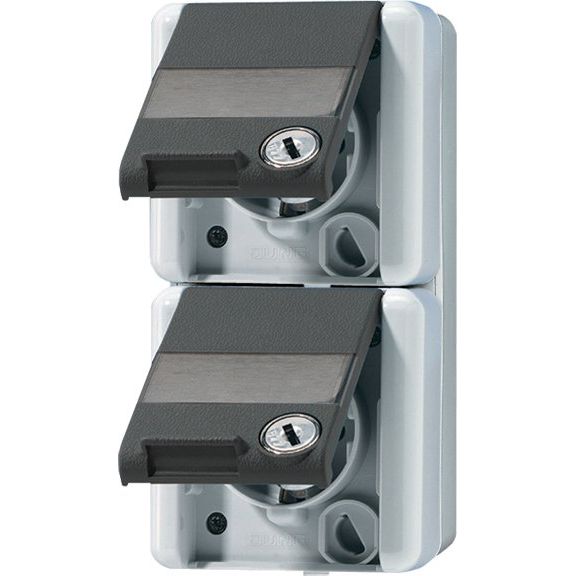 Jung - Steckdose SCHUKO-Steckdose 2-fach 822 NAWSL 16A 250V