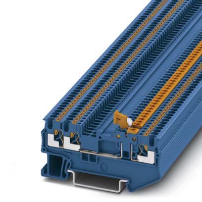 Phoenix Contact - Trenn- und Messtrenn-Reihenklemme Messertrennklemme PT 1,5/S-TWIN-MT BU − 50 Stück