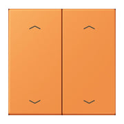 Jung - Abdeckung/Bedienelement für Installationsschalterprogramme Wippe mit Pfeilsymbolen LC 102 P 225 orange clair