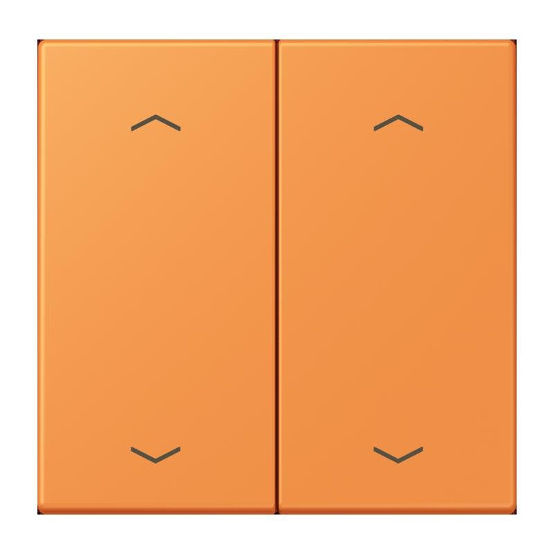 Jung - Abdeckung/Bedienelement für Installationsschalterprogramme Wippe mit Pfeilsymbolen LC 102 P 225 orange clair