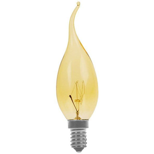 Scharnberger+Hasenbein - Allgebrauchsglühlampe Kerzenform Kerzenlampe 35x130mm 40913 E14 230V 15W gold