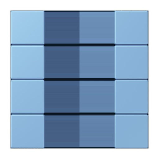 Jung - Abdeckung/Bedienelement für Installationsschalterprogramme Tastensatz 4fach LC 504 TSA 256 bleu ceruleen 59