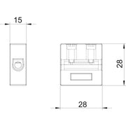 OBO Bettermann - Ein- und mehrpolige Klemmenleiste Keramikklemme TK 16 für FireBox T − 5 Stück