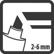 Pica-Marker - Markierungsstift Permanent Marker 521/41 blau, 2-6mm − 10 Stück