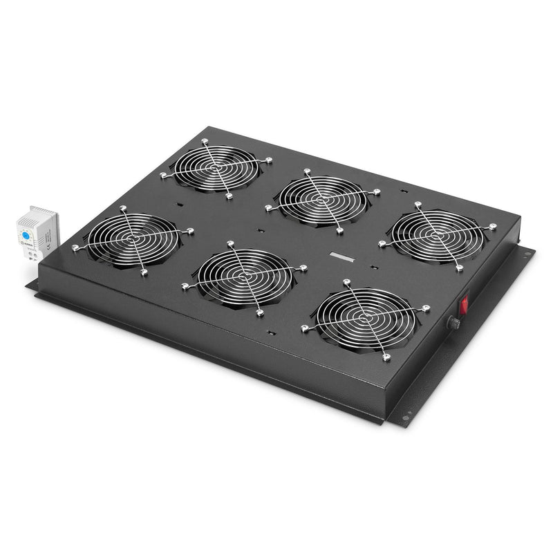 DIGITUS - Lüfter (Schaltschrank) Dachlüftereinheit DN-19 FAN-6-SRV-B 6 Lüfter, RAL 9005