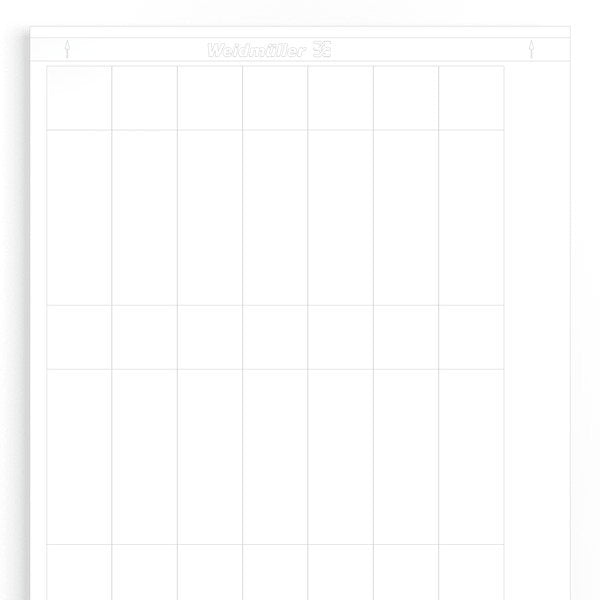 Weidmüller - Kabelmarkierungssystem Kabelmarkierer LMWriteOn 25,4x95 WS 95x25,4mm,weiß − 10 Stück