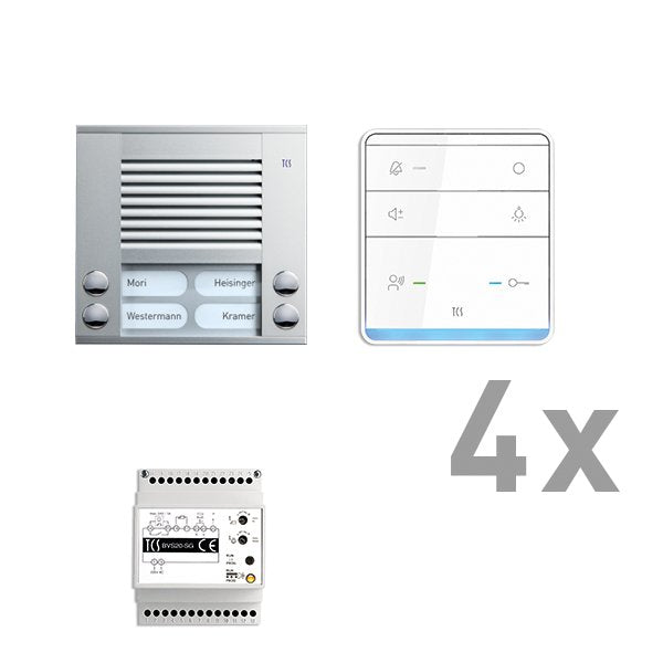 TCS Tür Control - Türsprech-Set audio:pack PES04 ISW5010 PAAF042/003 4Tasten AP