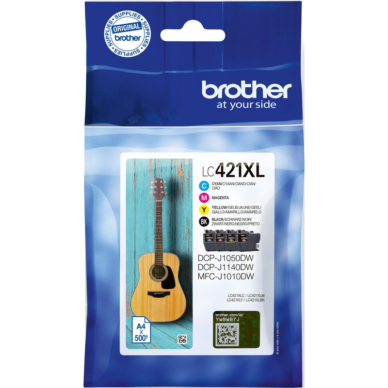 Brother - Verbrauchsmaterial für Telefax/Drucker/MFC Farbtintenset LC-421XLVAL sw, cyan, mag, ge