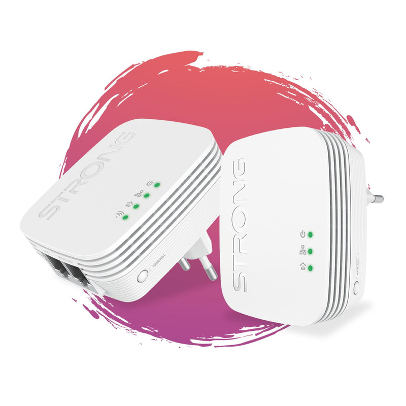 Strong - Netzwerkadapter Powerline Kit mit 2 POWERL600DUOMINI 600 Mini- Adapter