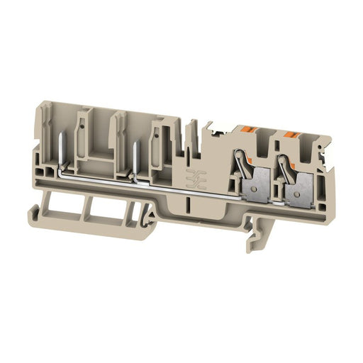 Weidmüller - Durchgangs-Reihenklemme Klemme APGTB 4 FT 4C/2 DL PUSH IN, 4 mm² − 50 Stück