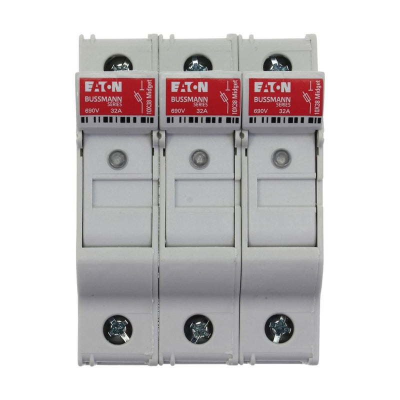 Eaton - Halter für zylindrische Sicherung Sicherungshalter Niedersp. 4P 10X38MF#CHM4DIU 32A AC 690V − 3 Stück
