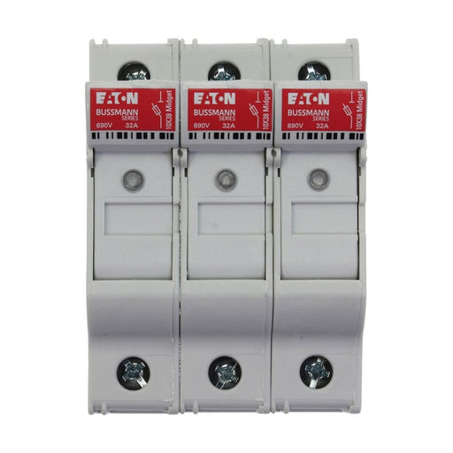 Eaton - Halter für zylindrische Sicherung Sicherungshalter Niedersp. 4P 10X38MF#CHM4DIU 32A AC 690V − 3 Stück