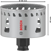 Bosch - Lochsäge PRO Tile PC Plus Lochsäge, 2608901569 68 mm, HS