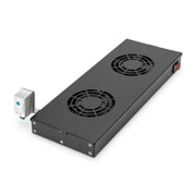 DIGITUS - Lüfter (Schaltschrank) Lüftereinheit DN-19 FAN-2-HO-SW 2 Lüfter,RAL 9005