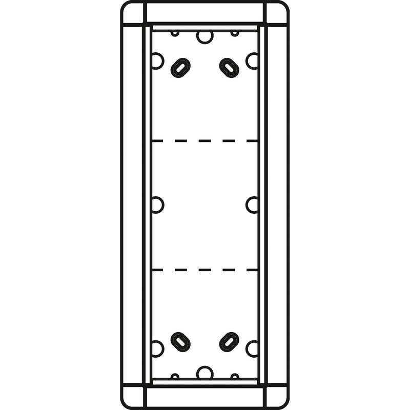 Ritto - Montageelement für Türstation Portier AP-Rahmen si 1883320 3-fach, 133x326mm