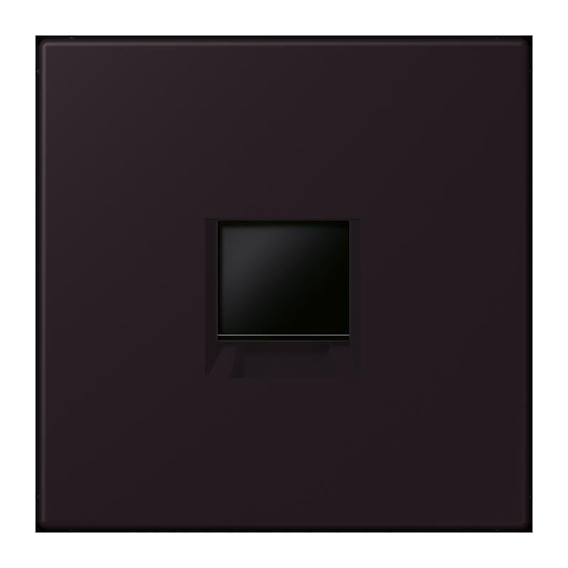 Jung - Einsatz/Abdeckung für Kommunikationstechnik Abdeckung (gerastet) LC 1969-1 WE 248 noir divoire (4320E)