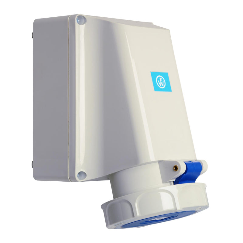 Walther Werke - CEE-Steckdose (IEC 60309) Wandsteckdose 63A 169306 3P 230V 6h IP67 − 1 Stück