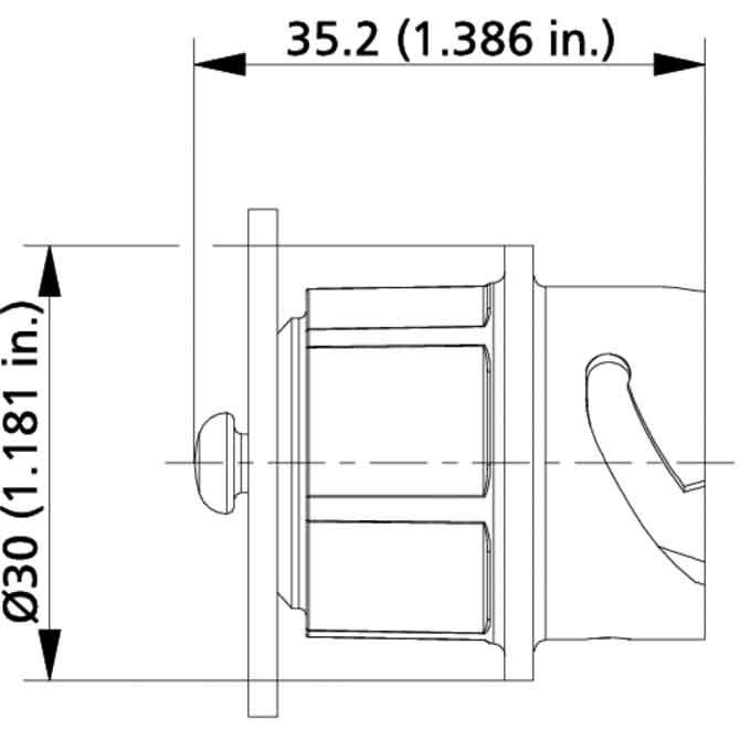 Metz Connect - Schutzkappe für Industriesteckverbinder Abdeckung V1 plug, IP67 1401018002KI kunststoff − 10 Stück