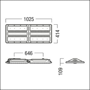 Zumtobel Group - Hallen-Reflektorleuchte LED-Hallenleuchte CR2PL L20k #42187261 840