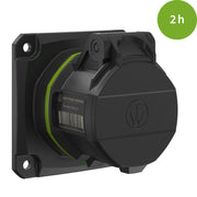 Walther Werke - CEE-Anbausteckdose (IEC 60309) CEE NEO Anbaudose FW411402CC gerade 16A 4P 2h − 10 Stück