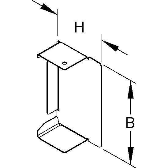 Niedax - Endstück für Leitungsführungskanal Endabschlußdeckel LED 60.060 − 1 Stück
