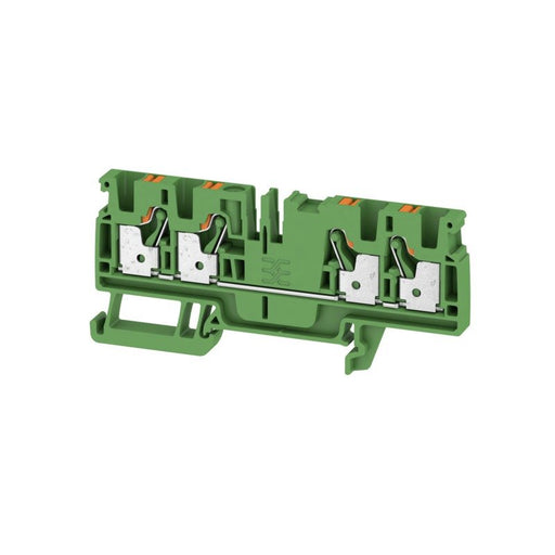 Weidmüller - Durchgangs-Reihenklemme A4C 4 GN PUSH IN, 4 mm² − 50 Stück