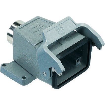 Harting - Gehäuse für Rechtecksteckverbinder Flanschgehäuse 09300060757 hohe Bauform Pg 21