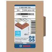 Bosch - Maschinenmeißel PRO SDS plus-4C 2608690132 Spitzmeißel-Set 250