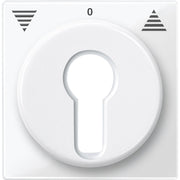 Merten - Abdeckung/Bedienelement für Installationsschalterprogramme Zentralplatte pws/gl 319419 für Rollladeneinsatz