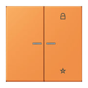 Jung - Bedienelement intelligent eNet Taster Universal 1f. FM LC 1701 225 orange clair (32081)