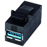 Telegärtner - Modulare Kupplung USB-Keystone 100023186 Type A, USB-3.0, f-f