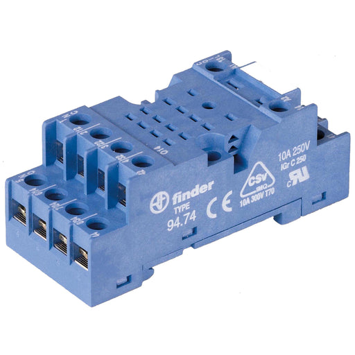 Finder - Relaissockel Schraubfassung 94.74 bl m.Schnappbefest. − 1 Stück by Finder
