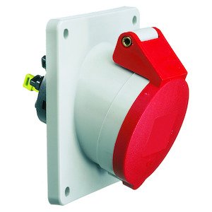 Bals Elektrotech - CEE-Anbausteckdose (IEC 60309) Anbausteckdose geneigt 16A 12401 5p 400V 6h IP44