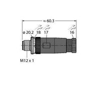 Turck - Rundsteckverbinder, feldkonfektionierbar (Industriesteckverbinder) Stecker BS8181-0