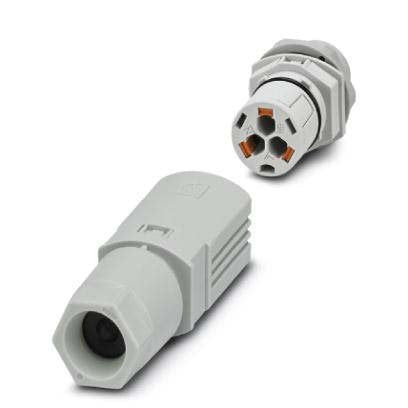 Phoenix Contact - Geräteanschluss für steckbare Gebäudeinstallation Wanddurchführung IPD WD 3P2,5 M20 GY