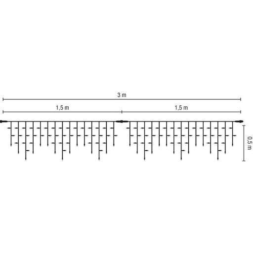 Scharnberger+Hasenbein - Festbeleuchtung Ersatzstrang 1,5x0,5m 58333 f.LED-IceLite