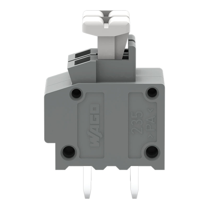 WAGO - Leiterplattenklemme 235-402/332-000 Drücker,1,5mm²,grau − 105 Stück